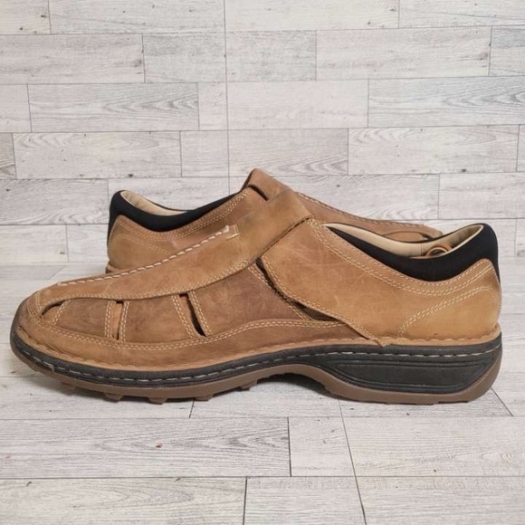 Men's Timberland Altamont Brown Leather Fisherman Sandals Size 14 Smart Comfort - Picture 7 of 9